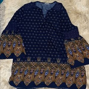 Plus Size Printed Dress 3XL